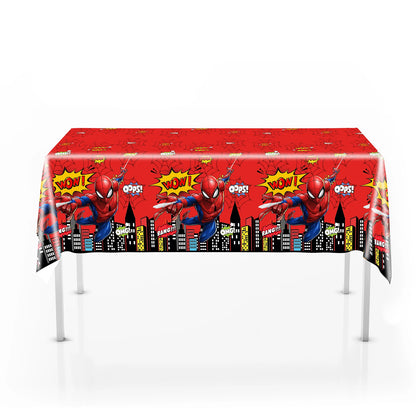 Tablecloth Decorations Spiderman Birthday Party Supplies Spider And His Amazing Friends Table Cover Baby Shower for Kids Gifts
