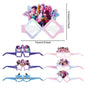 Kpop Demon Hunters Theme Disposable Tableware Set Party Supplies Huntrix Saga Boys Cake Toppings Hanging Cloth Party Decoration