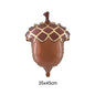 Thanksgiving Theme Party Decorations Maple Leaf Nut Squirrel Balloons Jungle Animals Party Decor Supplies Kids Gifts