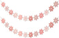 Pink Daisy Party Decor - Groovy Boho Decor Party Garland Banners - Spring Daisy Flower Cutouts Bunting Banner Flags