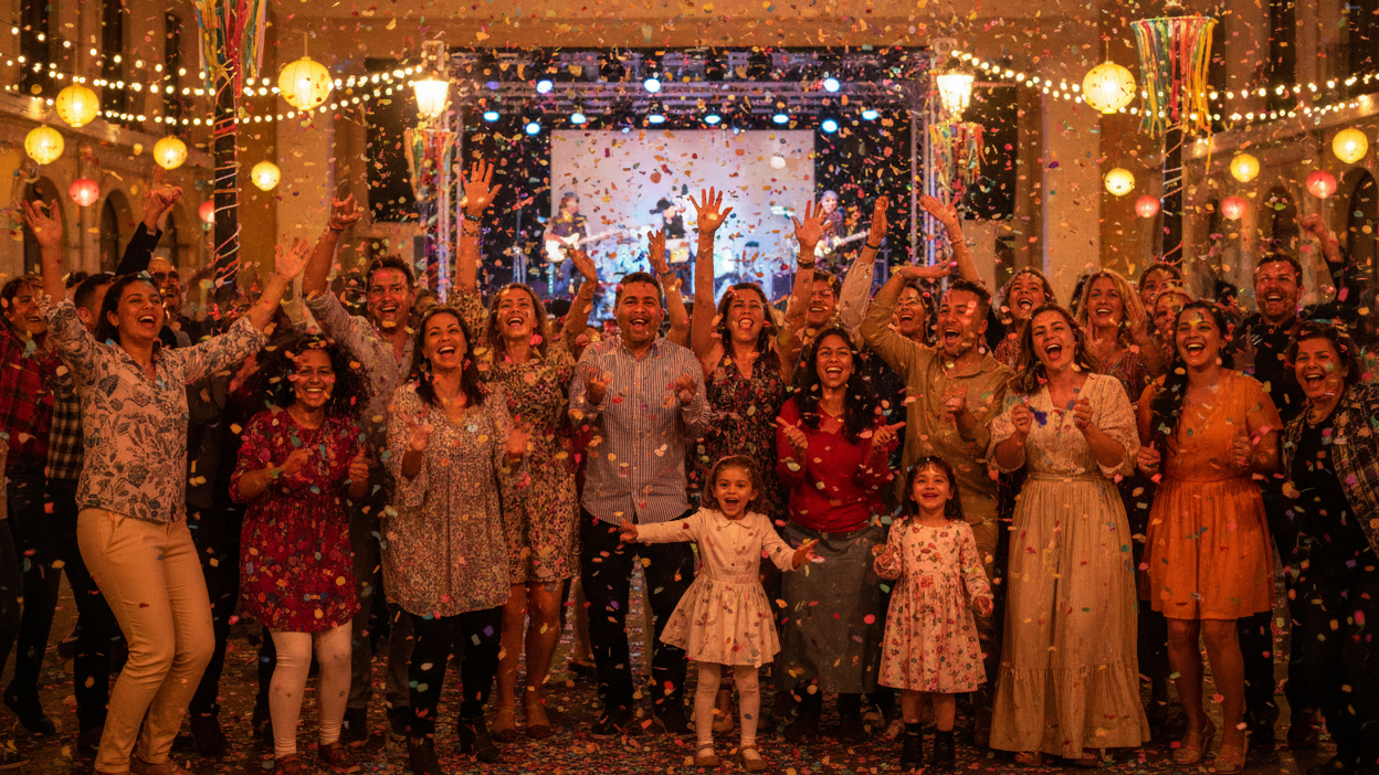people celebrating